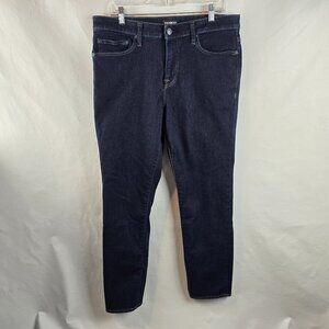 Express Jeans Mens 33x30 Blue Slim Dark Wash Stretch Denim Minimalist City Basic